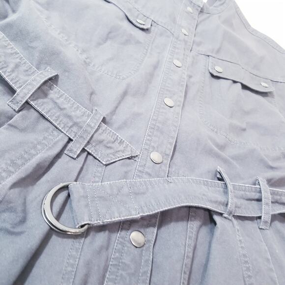 Isabel Marant Etoile Black Utility Zolina Dress Belted Multi Pockets Mini Dress - Picture 14 of 16